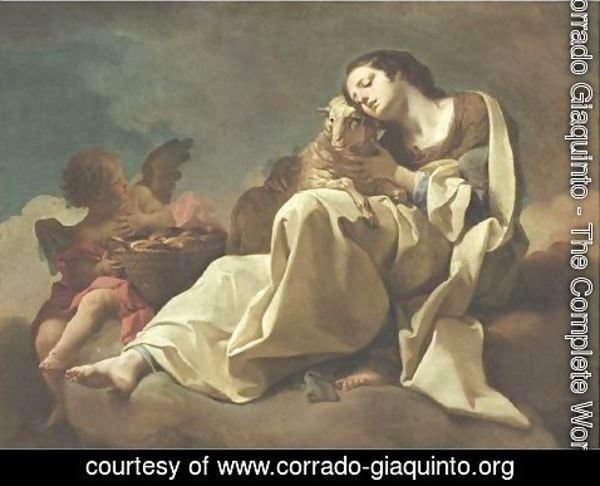 Corrado Giaquinto - Saint Agnes