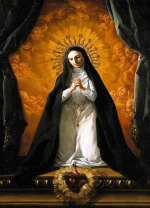 St Margaret Mary Alacoque Contemplating the Sacred Heart of Jesus c. 1765
