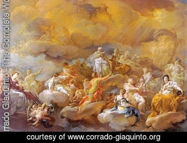 Corrado Giaquinto - Saints in Glory 1755