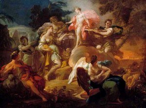 Corrado Giaquinto - Allegory of the Arts with Apollo and the Graces