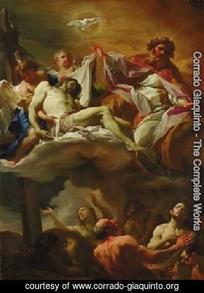 Corrado Giaquinto - The Trinity with Souls in Purgatory