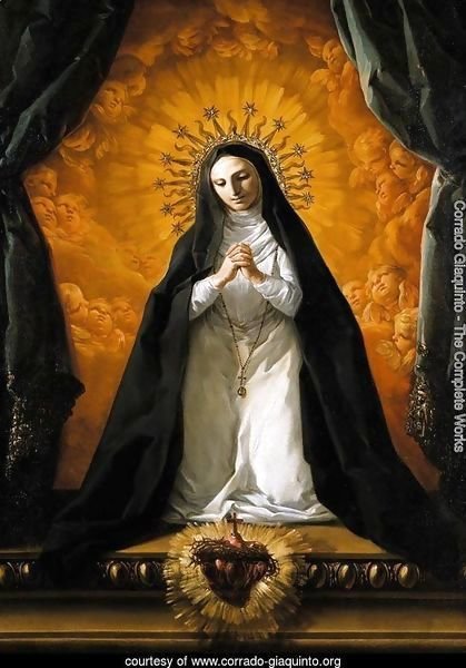 St Margaret Mary Alacoque Contemplating the Sacred Heart of Jesus c. 1765